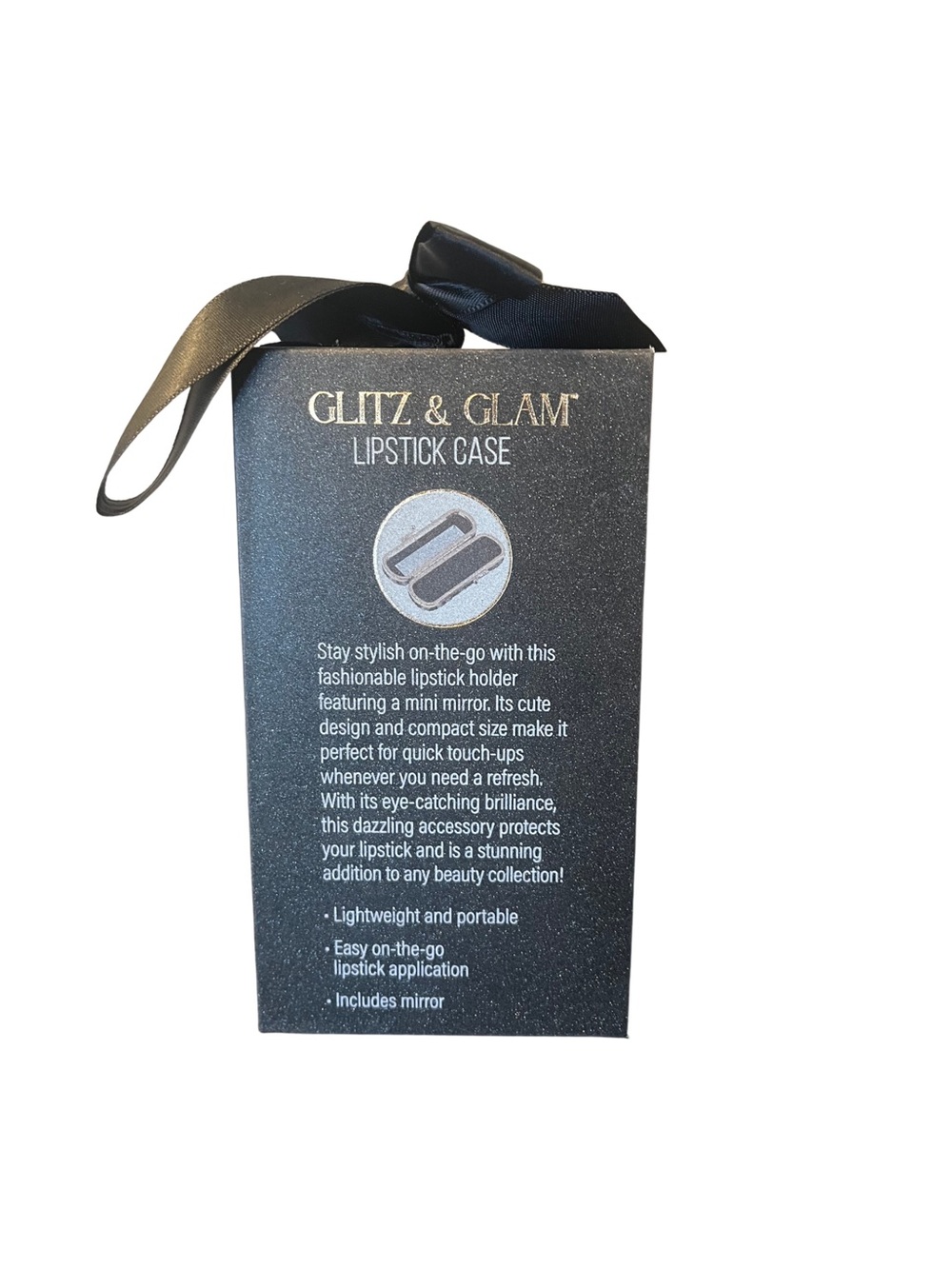Glitz & Glam Sparkly Black Lipstick Case - Picture 5 of 7